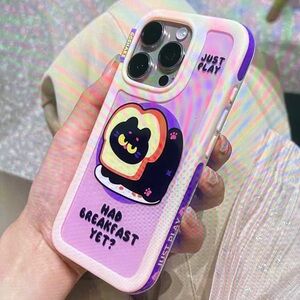 Purple and White Phone Case